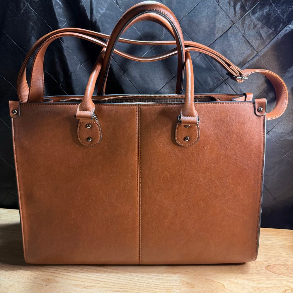 Lovevook Vintage Leather Laptop Bag, 15.6"
